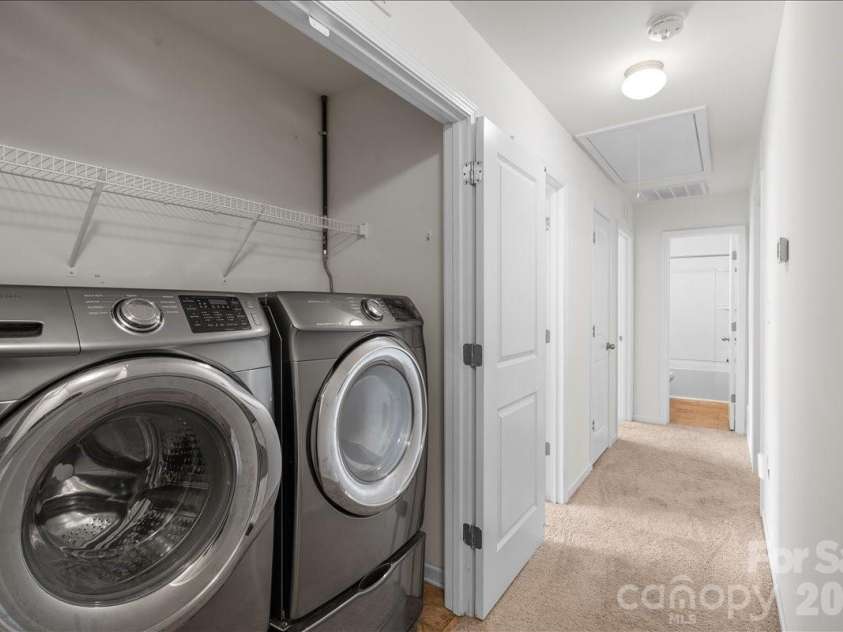 6066 Benedict Place, Indian Land, SC 29707.  MLS# CAR4412443, YatesRealty ID 42017. Laundry Closet