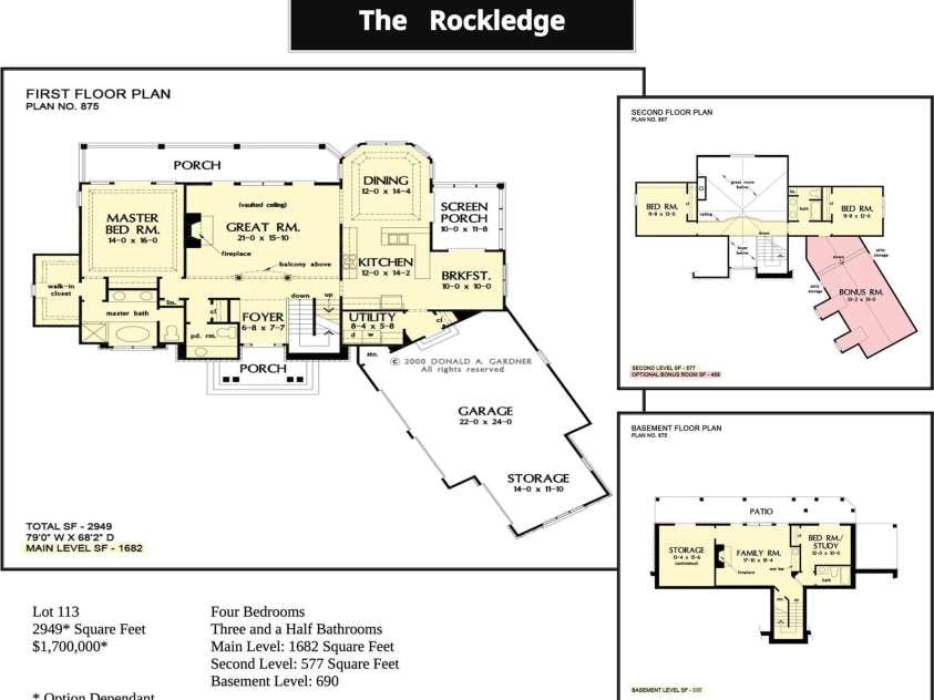 99999 Blue Mountain Way, Horse Shoe, NC 28742.  MLS# CAR4214407, YatesRealty ID 4204. Sample layout