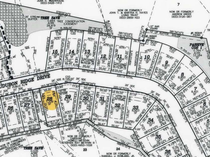 2941 audubon Ridge, Belmont, NC 28012.  MLS# CAR4409758, YatesRealty ID 42050. Homesite 28