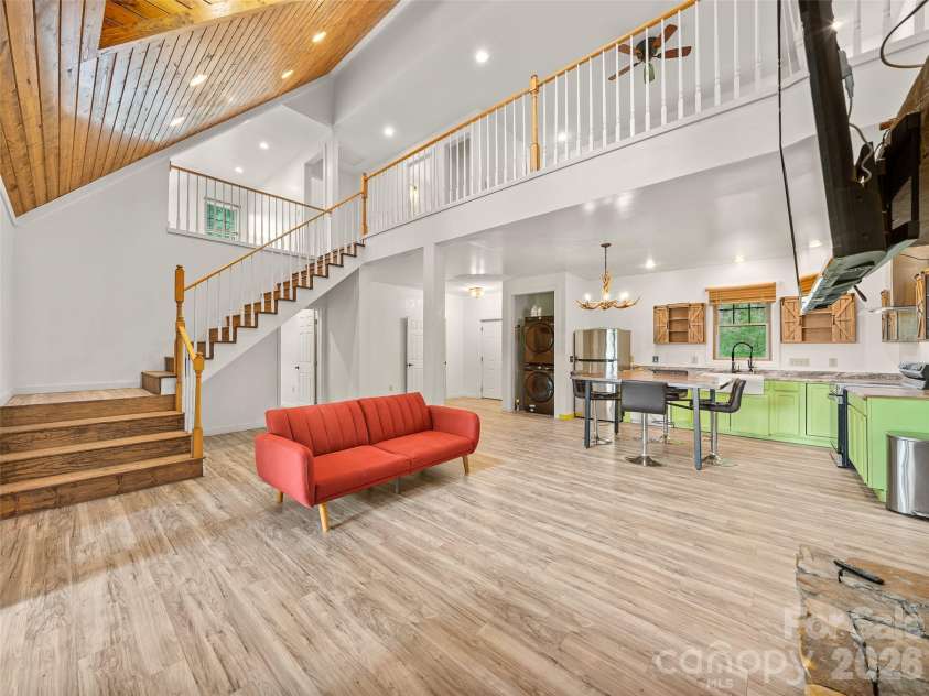 140 Falls Crossing Road, Burnsville, NC 28714.  MLS# CAR4393426, YatesRealty ID 42055. OPEN-CONCEPT