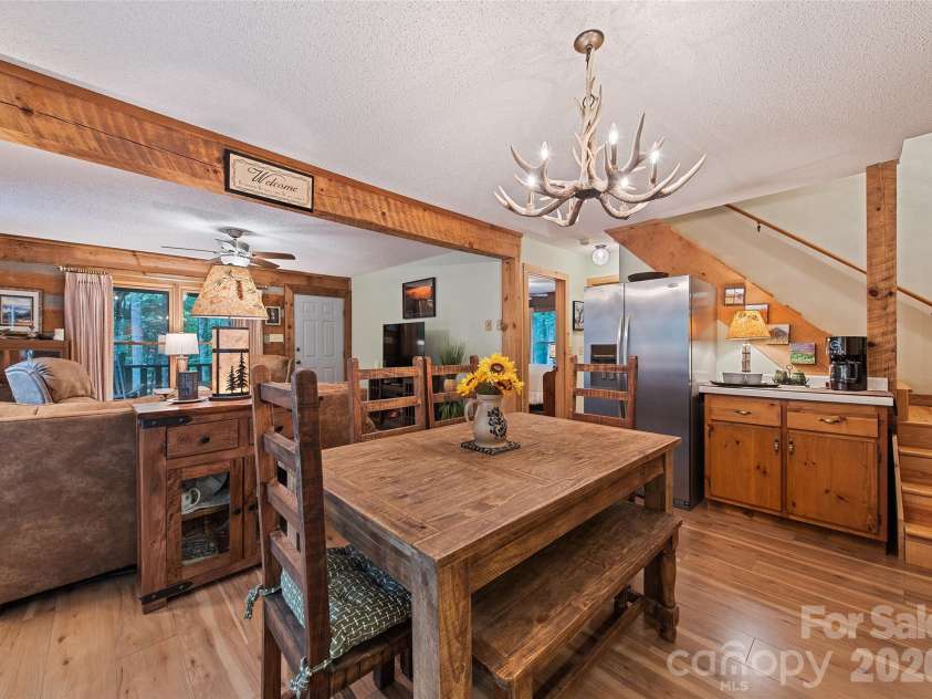 294 Laurel Branch Road, Maggie Valley, NC 28751.  MLS# CAR4411437, YatesRealty ID 42056. Cozy cabin feel!