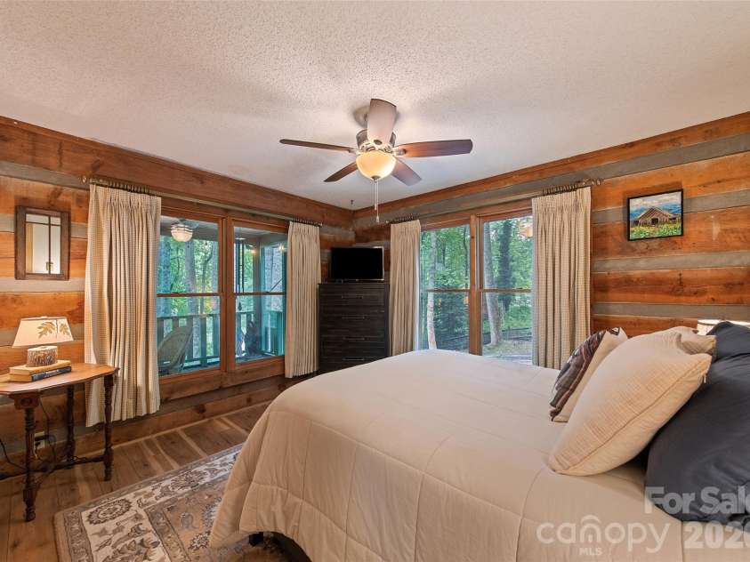 294 Laurel Branch Road, Maggie Valley, NC 28751.  MLS# CAR4411437, YatesRealty ID 42056. Primary bedroom