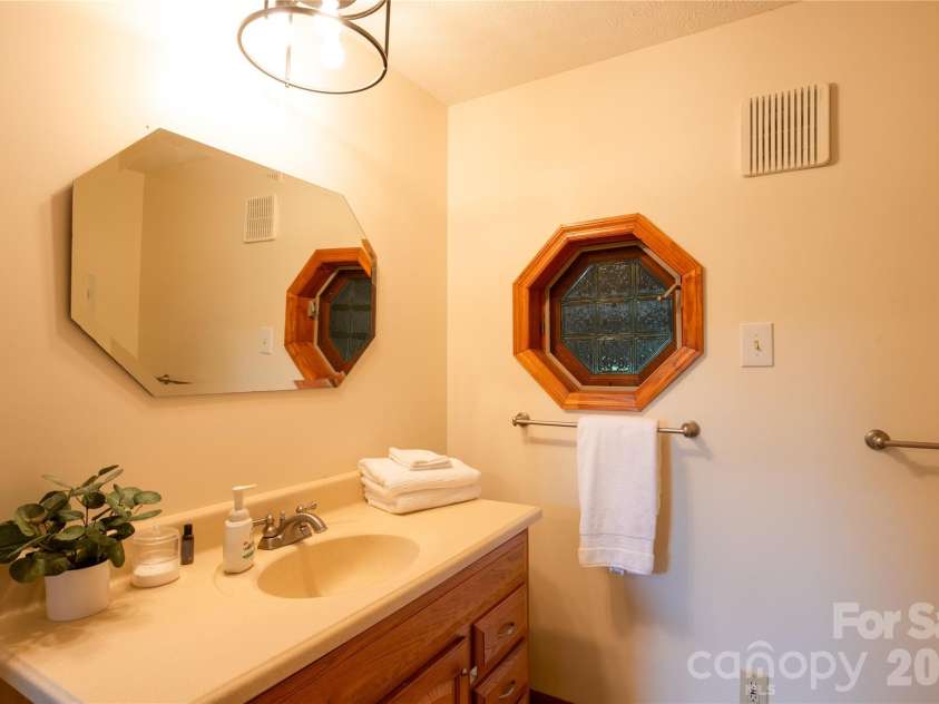 300 Buck Drive, Hot Springs, NC 28743.  MLS# CAR4404873, YatesRealty ID 42086. Master bath