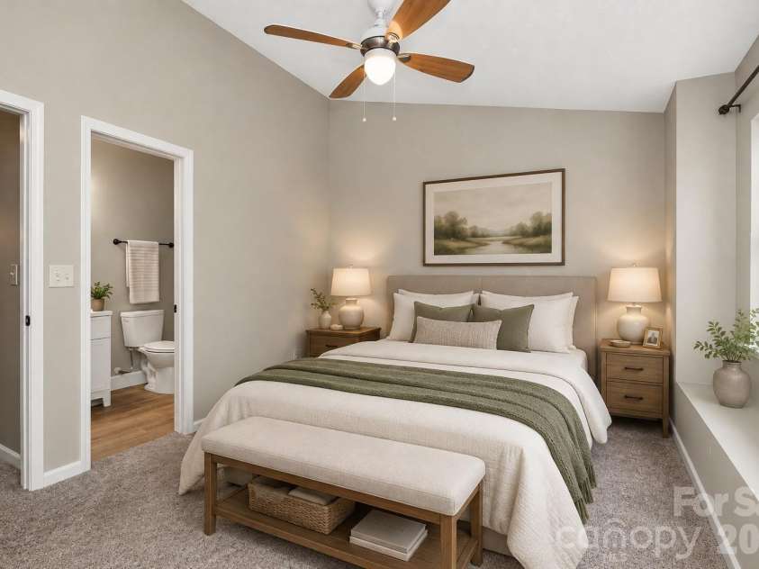 10866 Holly Ridge Boulevard, Charlotte, NC 28216.  MLS# CAR4401708, YatesRealty ID 42090. Virtually Staged