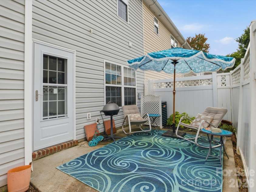 209 Tail Race Lane, Fort Mill, SC 29715.  MLS# CAR4408718, YatesRealty ID 42106. Private Back Porch