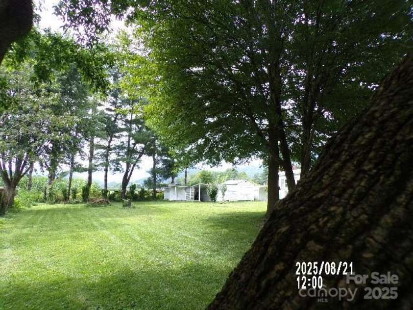 71 Flat Creek Road, Waynesville, NC 28785.  MLS# CAR4289223, YatesRealty ID 4211. Backyard