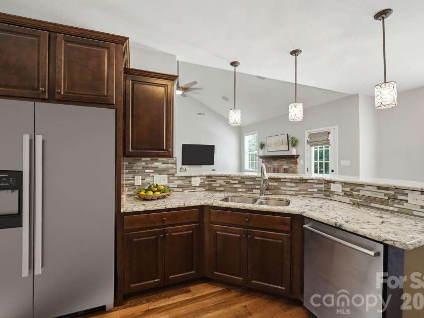 488 Mckendree Road, Mooresville, NC 28117.  MLS# CAR4410598, YatesRealty ID 42111. Virtually staged fridge