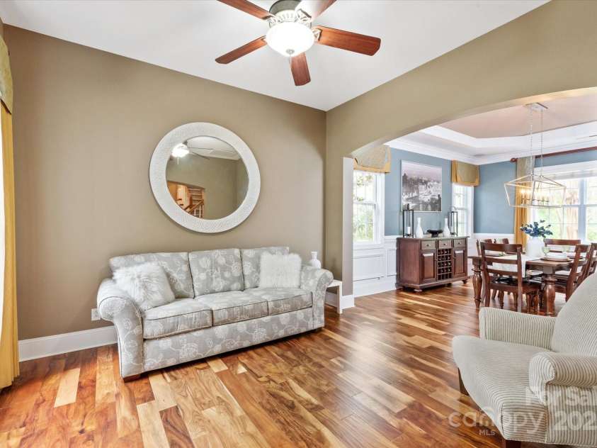 11308 Wheat Ridge Road, Charlotte, NC 28277.  MLS# CAR4241331, YatesRealty ID 4212. Flex room being used as a second living room is open to dining room