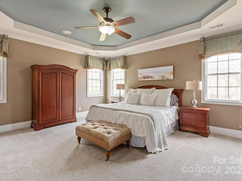 11308 Wheat Ridge Road, Charlotte, NC 28277.  MLS# CAR4241331, YatesRealty ID 4212. Grand primary suite with tray ceiling offers comfort and space