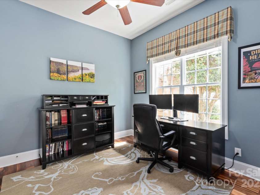 11308 Wheat Ridge Road, Charlotte, NC 28277.  MLS# CAR4241331, YatesRealty ID 4212. Private Study w/ glass french doors