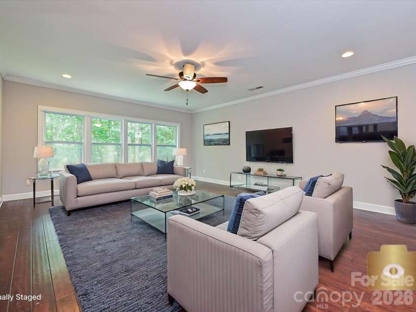 1336 Huntcliff Drive, Waxhaw, NC 28173.  MLS# CAR4402736, YatesRealty ID 42128. Virtually staged great room.