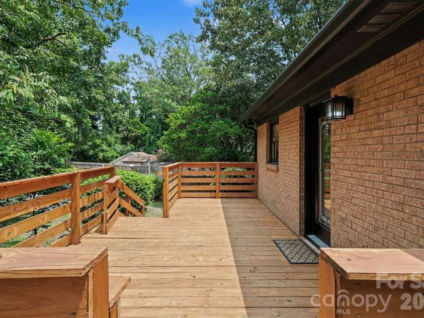 5315 Ruth Drive, Charlotte, NC 28215.  MLS# CAR4407741, YatesRealty ID 42129. Main house: back deck