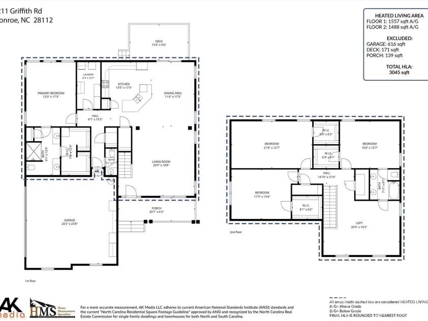 6211 Griffith Road, Monroe, NC 28112.  MLS# CAR4405679, YatesRealty ID 42159. 