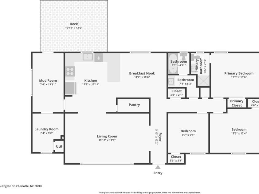 4022 Southgate Drive, Charlotte, NC 28205.  MLS# CAR4407108, YatesRealty ID 42162. 