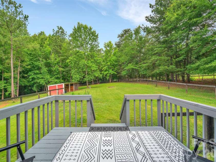 1095 Prince Road, Landrum, SC 29356.  MLS# CAR4405538, YatesRealty ID 42187. Rear Deck
