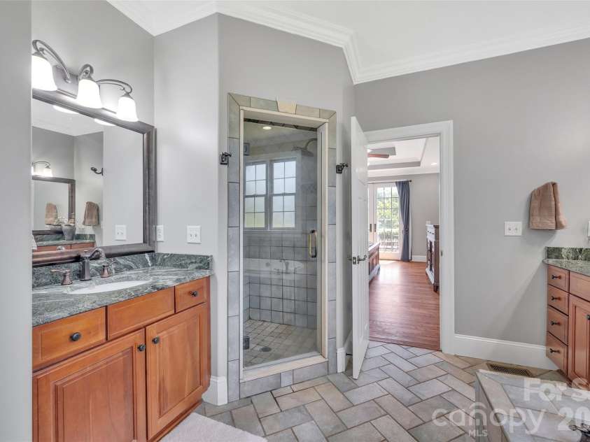 37 Carland Drive, Arden, NC 28704.  MLS# CAR4409376, YatesRealty ID 42190. Master Bathroom