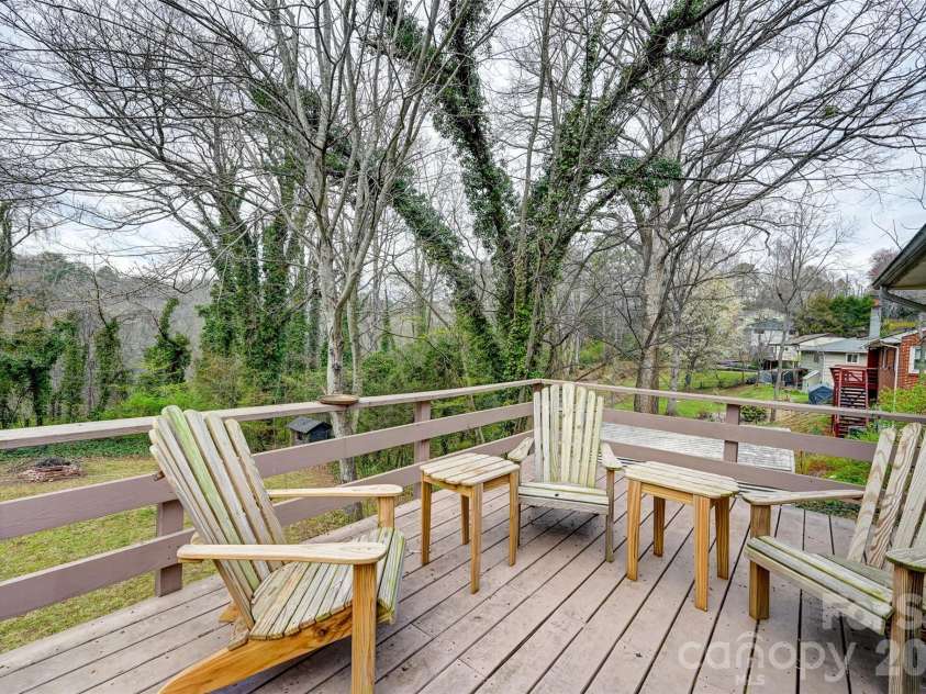 297 White Pine Drive, Asheville, NC 28805.  MLS# CAR4359261, YatesRealty ID 42218. Deck in July