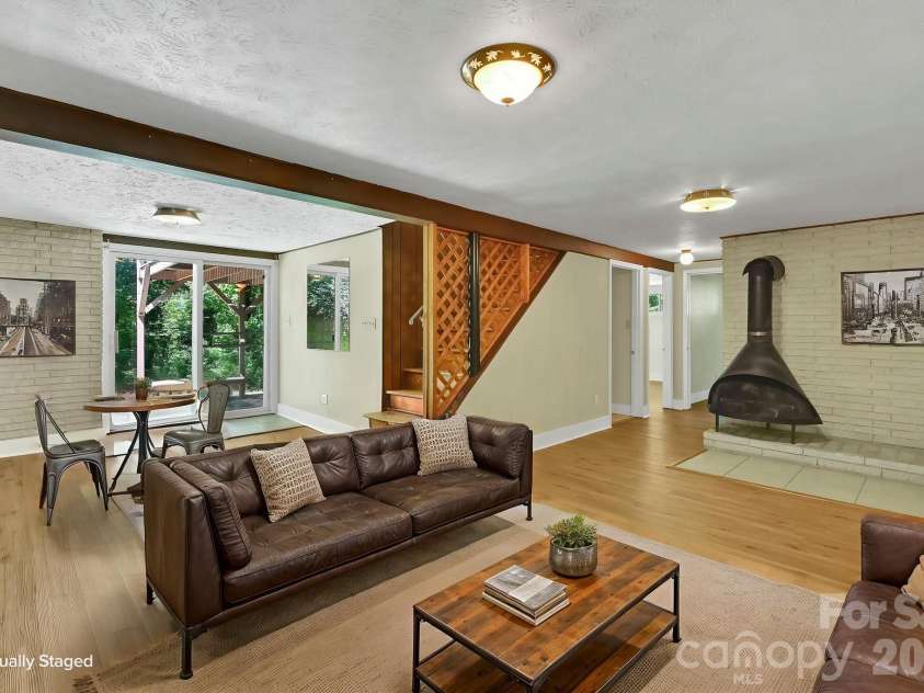 297 White Pine Drive, Asheville, NC 28805.  MLS# CAR4359261, YatesRealty ID 42218. Lower level virtual staging