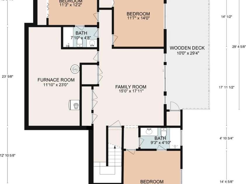 103 Trumpet Lane, Asheville, NC 28803.  MLS# CAR4342648, YatesRealty ID 4222. Basement / Lower Level Floorplan