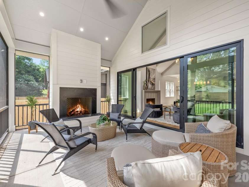 4409 Castleton Road, Charlotte, NC 28211.  MLS# CAR4394989, YatesRealty ID 42221. Screened in back porch