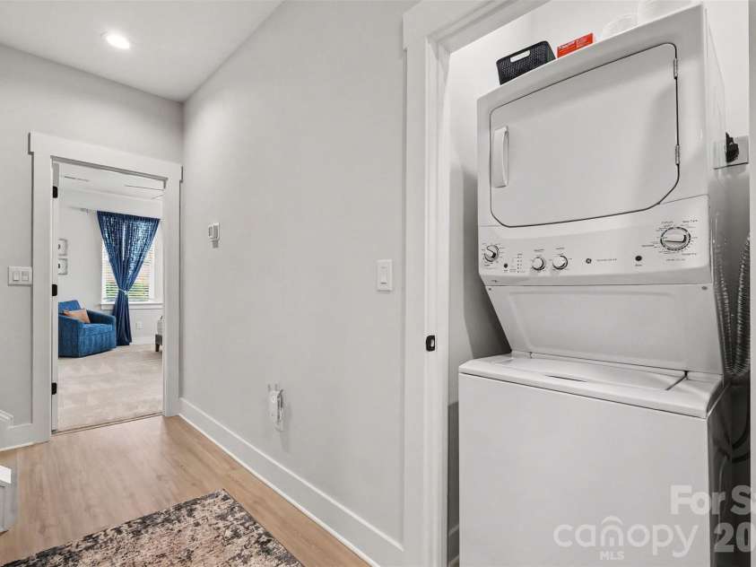 1607 Polk Street, Charlotte, NC 28206.  MLS# CAR4404175, YatesRealty ID 42227. Third Floor Laundry Closet
