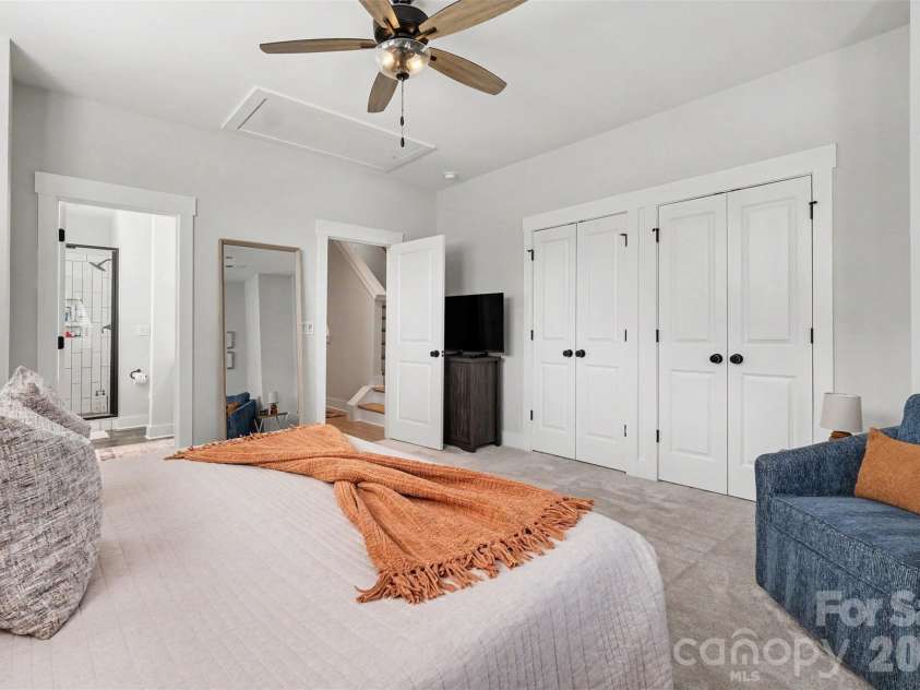 1607 Polk Street, Charlotte, NC 28206.  MLS# CAR4404175, YatesRealty ID 42227. Third Floor Primary Bedroom 2