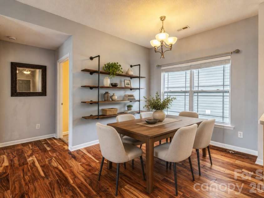 15 Mill Creek Loop, Asheville, NC 28806.  MLS# CAR4406752, YatesRealty ID 42245. Virtually Staged Dining Space