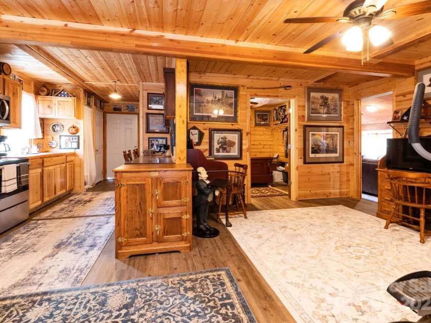 1010 & 1014 Melton Branch Road, Bakersville, NC 28705.  MLS# CAR4334266, YatesRealty ID 4225. Main Level Hall/Dining