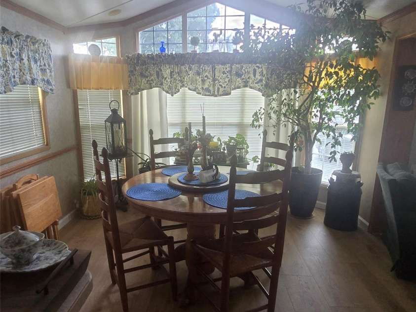110 Twin Bluff Trail, Mount Gilead, NC 27306.  MLS# CAR4409542, YatesRealty ID 42258. Dining area, note bay window in front of dwelling