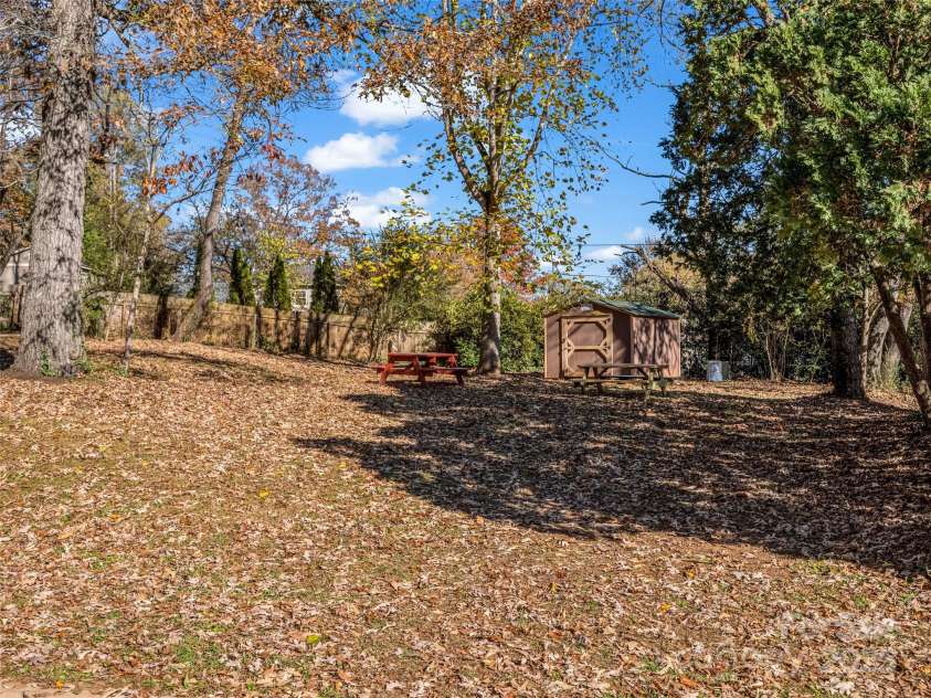101 Bent Creek Ranch Road, Asheville, NC 28806.  MLS# CAR4318923, YatesRealty ID 4226. Picnic area with picnic tables