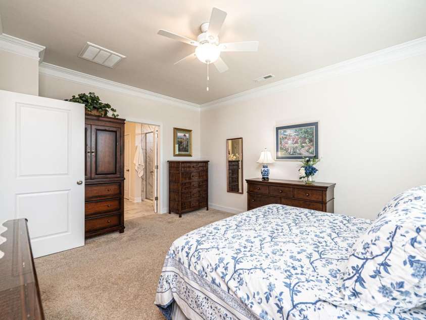 640 Latrobe Drive, Iron Station, NC 28080.  MLS# CAR4238619, YatesRealty ID 4227. Primary Bedroom