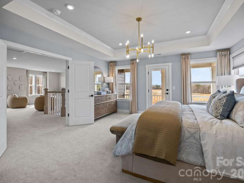 3026 Grandiose Drive, Indian Trail, NC 28079.  MLS# CAR4412254, YatesRealty ID 42300. Second Floor Primary Bedroom - Model Home Photo for Reference Only.