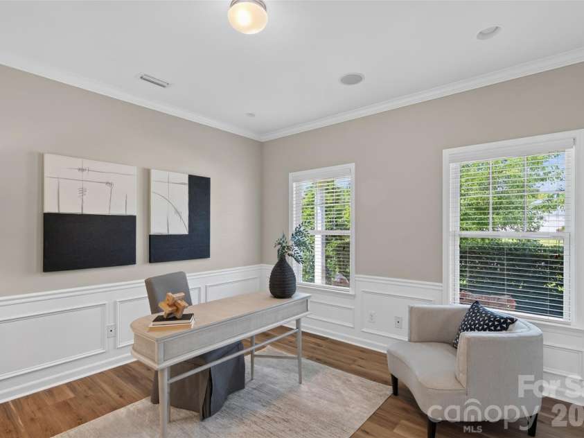 3010 Gilroy Drive, Fort Mill, SC 29707.  MLS# CAR4411123, YatesRealty ID 42343. Private office space just off the entrance and accessed through double doors