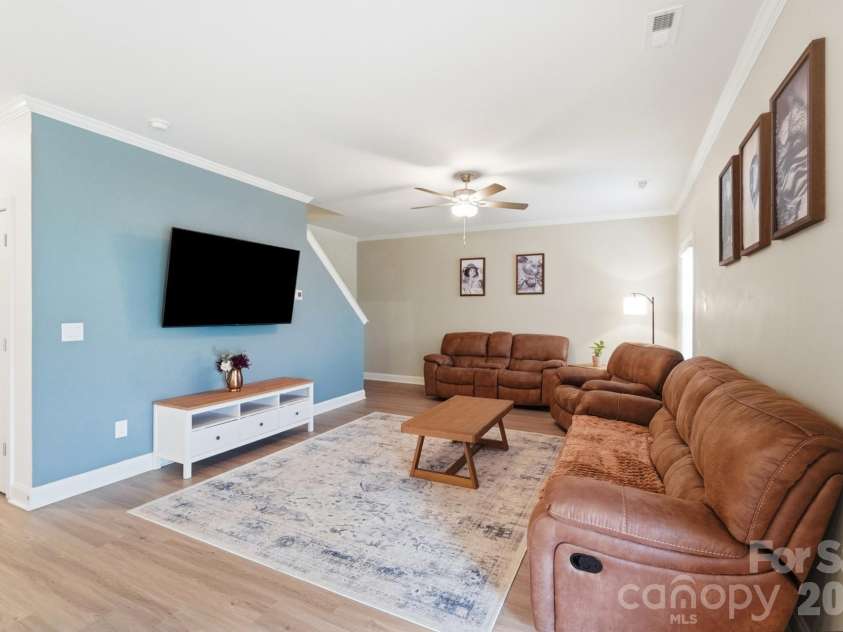 193 Adams Tree Way, Troutman, NC 28166.  MLS# CAR4405517, YatesRealty ID 42384. Living Room