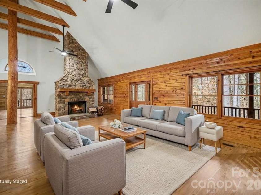 4910 Arden Gate Drive, Iron Station, NC 28080.  MLS# CAR4408421, YatesRealty ID 42391. Living Room Virtually Staged