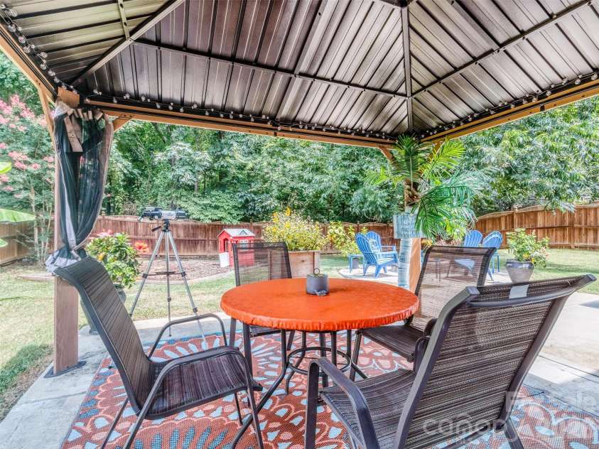 10326 Haddington Drive, Charlotte, NC 28269.  MLS# CAR4411635, YatesRealty ID 42402. Patio with Pergola