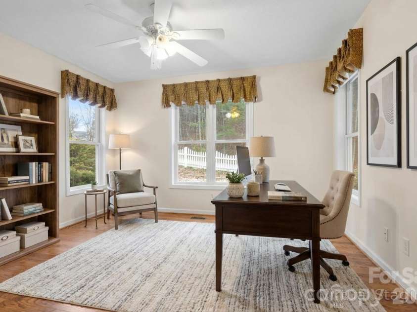 242 Carriage Summitt Way, Hendersonville, NC 28791.  MLS# CAR4335765, YatesRealty ID 42411. Virtually staged home office