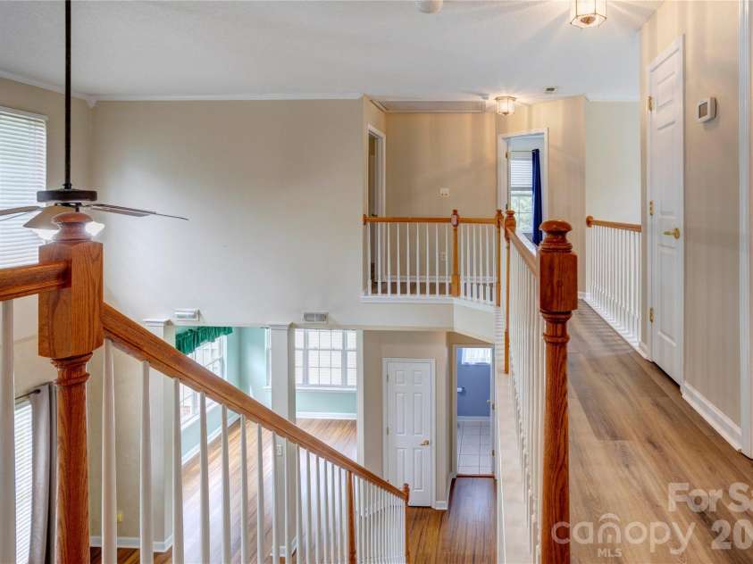 4735 Asherton Place, Concord, NC 28027.  MLS# CAR4409541, YatesRealty ID 42427. Upstairs landing