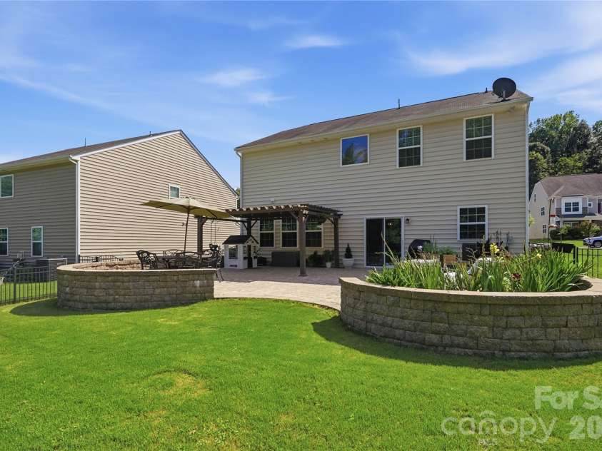 10690 Sapphire Trail, Davidson, NC 28036.  MLS# CAR4410627, YatesRealty ID 42436. Back of Home