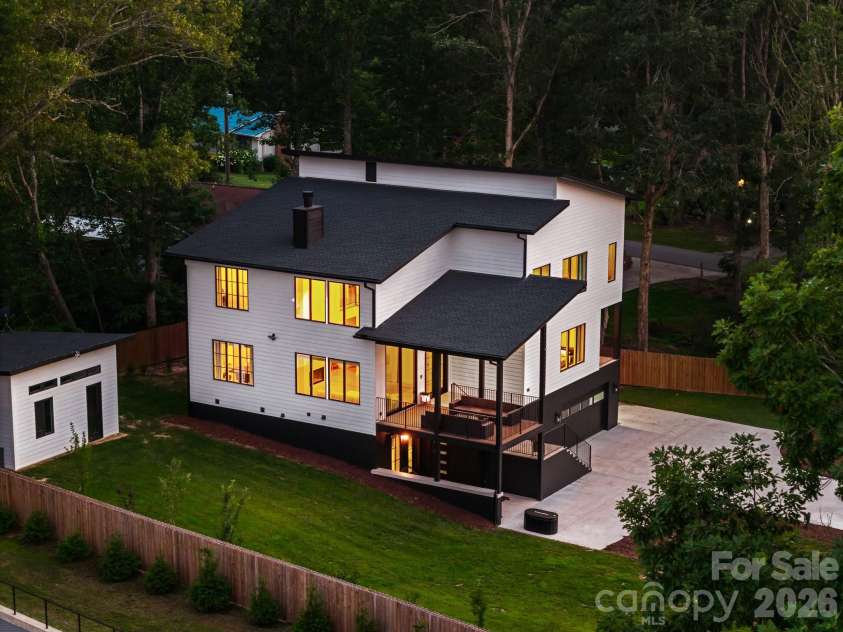 52 Klimovych Road, Hendersonville, NC 28792.  MLS# CAR4411004, YatesRealty ID 42440. Side View