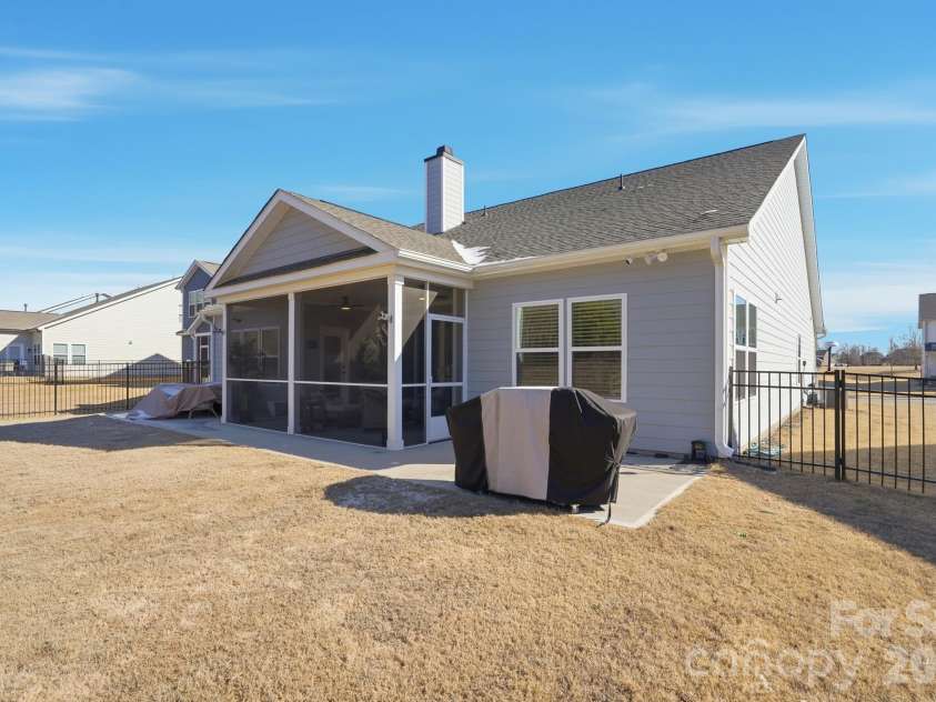 1342 Links Crossing Drive, Monroe, NC 28112.  MLS# CAR4341634, YatesRealty ID 4247. Rear View