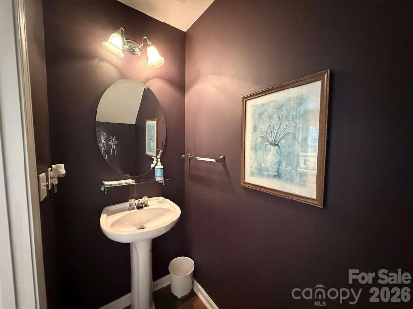 9610 Corbett Square Lane, Charlotte, NC 28214.  MLS# CAR4408193, YatesRealty ID 42477. Downstairs powder room