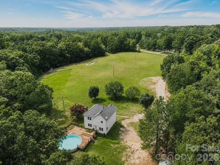 1003 Slick Rock Road, Chester, SC 29706.  MLS# CAR4407880, YatesRealty ID 42479. Aerial 3