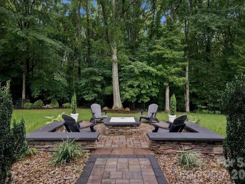 1210 Glynwater Lane, Waxhaw, NC 28173.  MLS# CAR4411817, YatesRealty ID 42497. Patio with Fire Pit