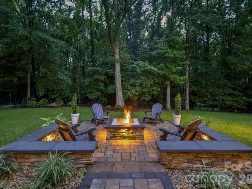 1210 Glynwater Lane, Waxhaw, NC 28173.  MLS# CAR4411817, YatesRealty ID 42497. Patio with Fire Pit