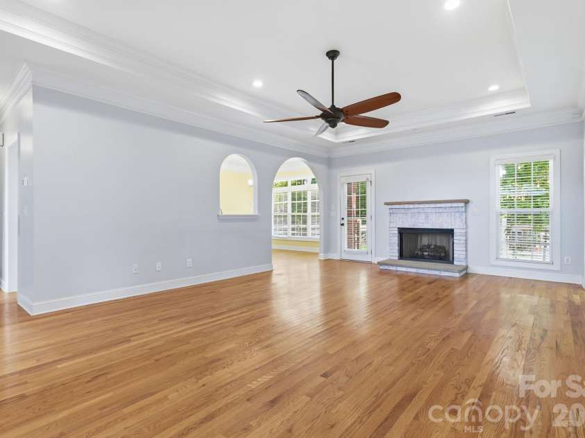 1366 Crown Ridge Drive, Fort Mill, SC 29708.  MLS# CAR4397987, YatesRealty ID 42516. Staged Living Room
