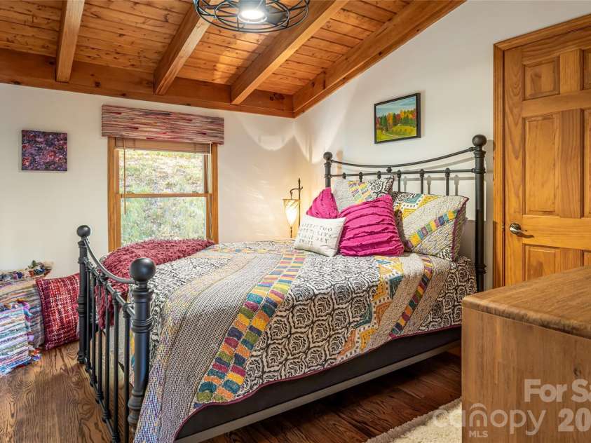 580 Flying Hawk Trail, Waynesville, NC 28786.  MLS# CAR4410856, YatesRealty ID 42522. Guest bed #1