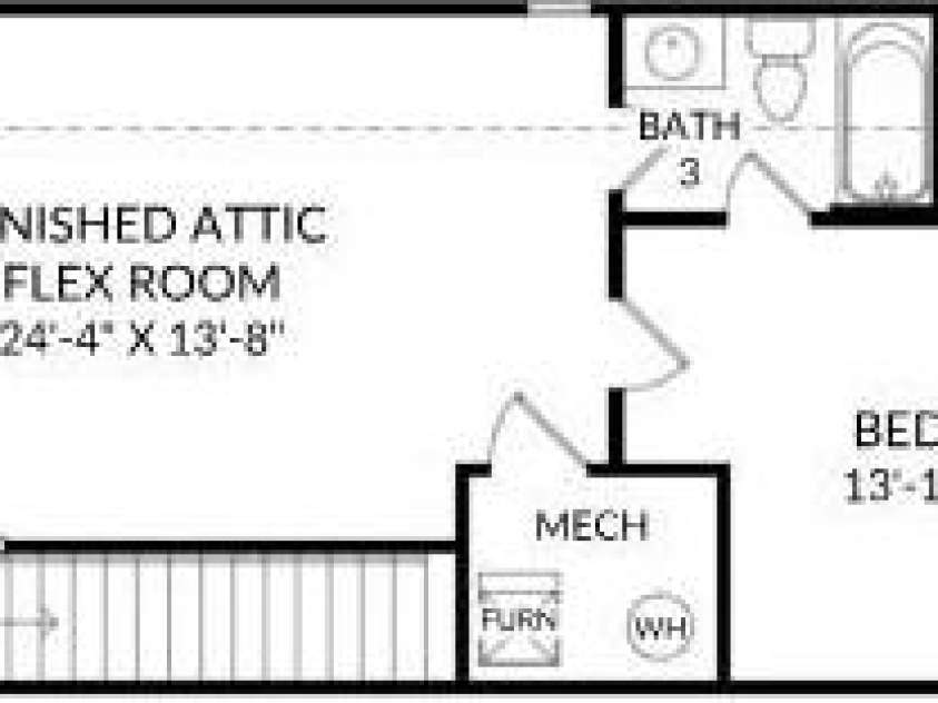1311 Mossy Glade Road, Indian Trail, NC 28079.  MLS# CAR4407236, YatesRealty ID 42525. Upper Level