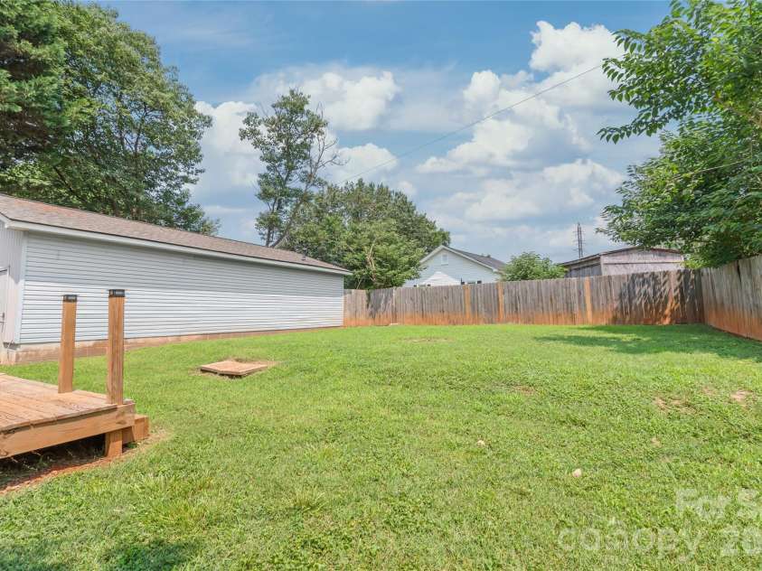 200 Park Avenue, Mount Holly, NC 28120.  MLS# CAR4407165, YatesRealty ID 42529. Fenced Backyard