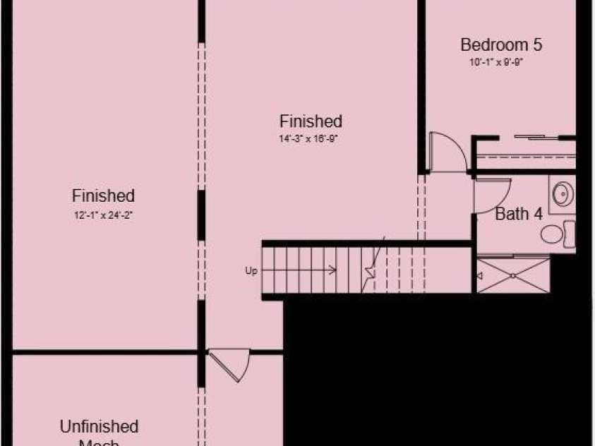 1594 Hubert Graham Way, Tega Cay, SC 29708.  MLS# CAR4412381, YatesRealty ID 42557. Finished Basement Floor Plan - Additional Highlights Include: Dual (2) Rinnai RE180i tankless gas water heaters, tray ceiling in the primary suite, gourmet kitchen, and quick treads on stairs